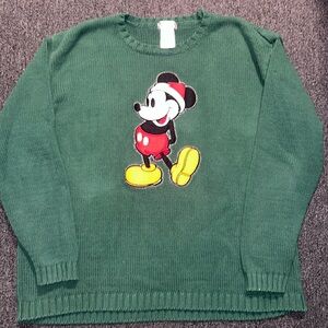 Oversized Mickey Mouse Christmas Sweater